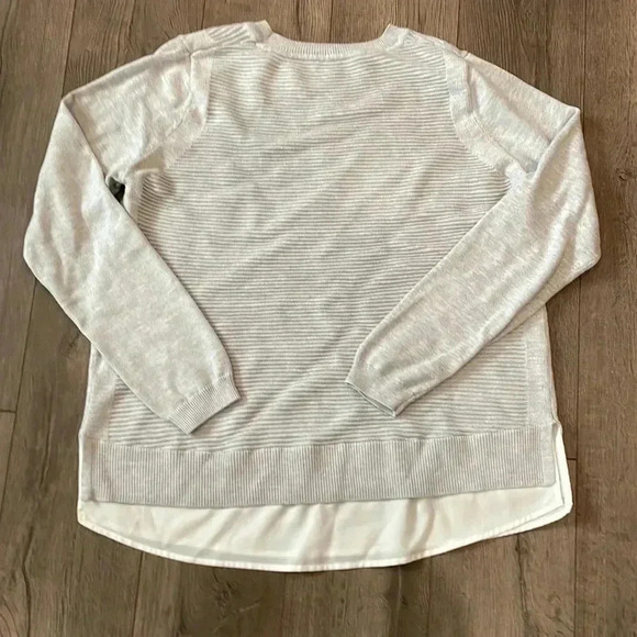 ❤️2/$30❤️[L]Hilary  Radley Women's Crew Neck LS Sweater Woven knitted - Picture 5 of 7